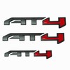 3Pcs AT4 Emblems Sierra 3D Side Door Rear Tailgate Badge