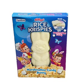 Rice Crispy Easter Rice Krispies Marshmallow Flavored Bunny, Solid White Chocolate Gift Bask