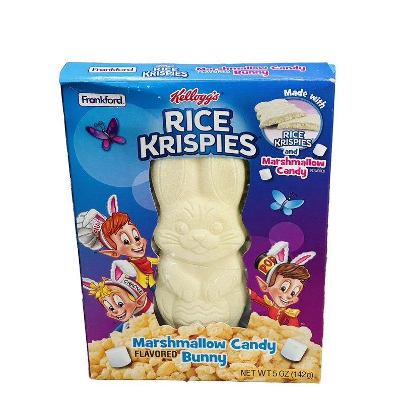 Rice Crispy Easter Rice Krispies Marshmallow Flavored Bunny, Solid White