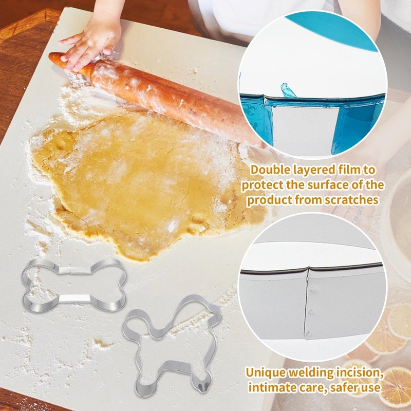 6 Pieces Cookie Molds, Stainless Steel Cutter Molds, DIY Baking