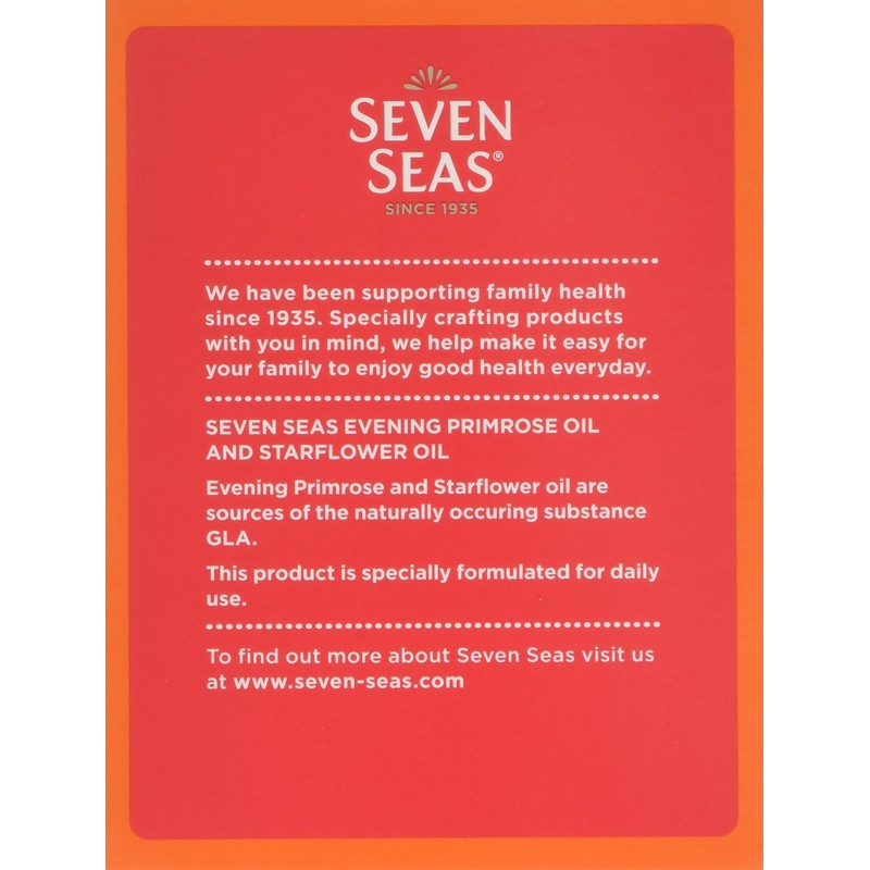 Seven Seas Evening Primrose Oil +1000 mg Starflower Oil Capsules,