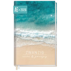 Häfft Chäff-Timer Mini Pocket Calendar 2026 A6+ "Black Edition" Small with 1 Week on 2 Pages, Weekly Planner, Calendar, Organiser - Sustainable and Climate Friendly