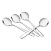 Annkky 12 Pieces Round Spoon, Stainless Steel Round Table Spoons