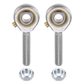 sourcing map POS6 M6 Connector Rod End Bearing M6x1 Right Handed Thread Self-Lubricating Joint Rod Ends Includes Lock Nut Pack of 2