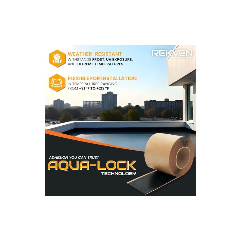 EPDM Rubber Roofing Seam Tape Kit - 30ft x 3in
