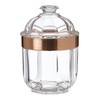 Premier Housewares Durchsichtiger Behälter, acryl, Rose Gold, S