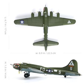 NUOTIE B-17F Flying Fortress Bomber 1:144 Metal Model Military Model Fairchild Republic Diecast Plane Model for Collection