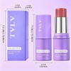 2PCS Cream Blush Stick pH-Activated,pH Blush Multi-Use for Eyes,Lips Cheeks