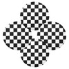 Bulletgxll Checkerboard Round Placemats Set of 6 Washable Table Mats