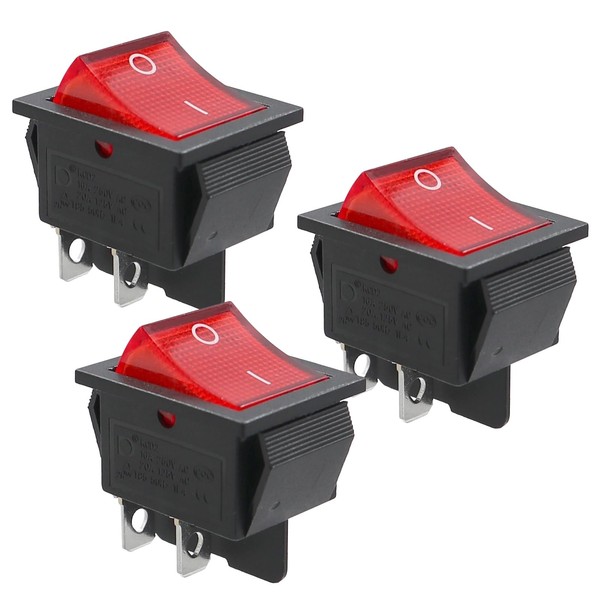 WITTKOWARE Control Rocker Switch 30 x 22 mm Snap-In, 2-Pole,
