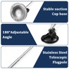 2 Pack Car Flag Pole with Suction Cup Mount, 18-62.4''