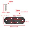 ONEBO 10 Pcs Hinges with 60 Pcs Hinge Screws -