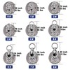 FishTrip Fishing Swivels with Split Rings, 25pcs Ball Bearing Swivel