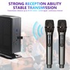 Mikrofon Kabellos,2 Stück Kabelloses Mikrofon Mit Wiederaufladbarem Empfänger,Wireless Microphone Set,Dual
