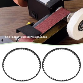 ECSiNG 2Pcs 10-Inch 50 Tooth Drive Belt 3/8 Inch Wide 1/5 Inch Tooth Pitch 319.190710 319190710 80340-006 Compatible with Sears Compatible with Craftsman