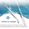 Wjelet Set of 2 Tweezers Set, Stainless Steel Curved Tweezers