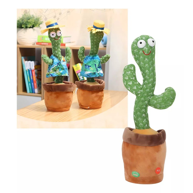 Cactus Bailarin Con Musica Y Luz Canciones Repite Voces Mli