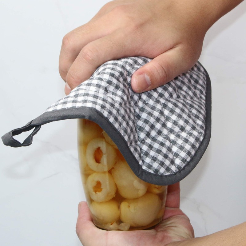 5 PCS Pot Holders for Kitchen, Cotton Potholers with Great