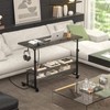 Height Adjustable Standing Desk with Power Outlets, 39" Manual Stand