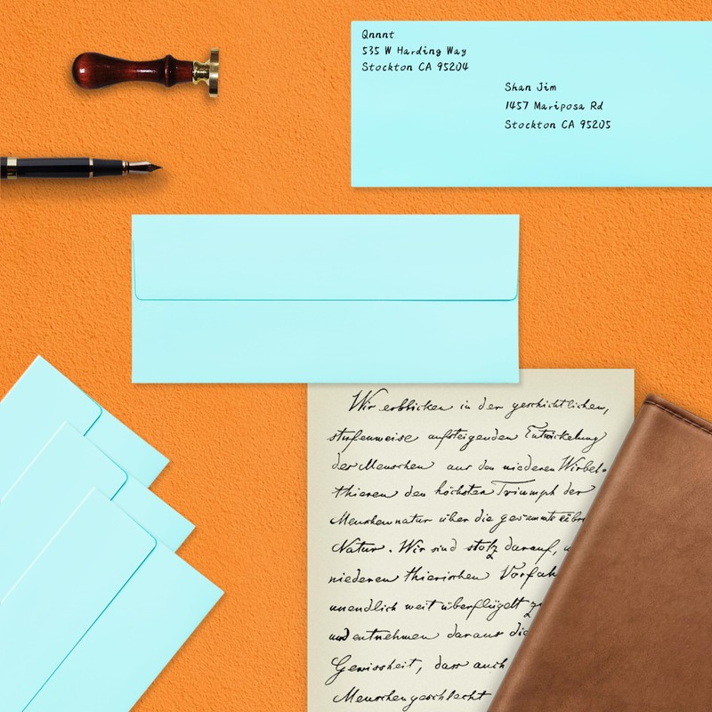 200 Pcs #10 Business Envelopes, Self Seal Standard Envelopes, Windowless