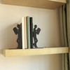 Decorative Metal Black Bookshelf Bookends - Scholar Bookend, Modern Book