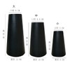 Vase Flower Base Vase Ceramic White Black Stylish Scandinavian Ceramics