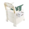 Bedside Commode, Portable Commode Chair with Armrests, Motion Sensor Night