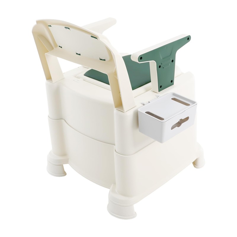 Bedside Commode, Portable Commode Chair with Armrests, Motion Sensor Night