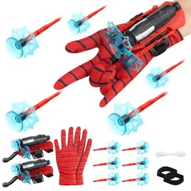 2PCS Hero Launcher, Kids Launcher Glove, Juguetes para Lanzar Telarañas, el Juguete Proyectil es un Excelente Regalo de Cumpleaños O Navidad para Niños Y NiñAs de 6 Años en Adelante