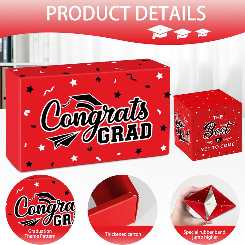 WenmthG Graduation Surprise Gift Box Explosion for Money - 10