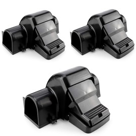 eXuby Pet-Safe & Child-Safe Rat Traps w/Tunnel Design – Dual Entry for Better Capture Rate - No Harmful Poison - Prevents Accidental Triggering - Avoid Finger Snapping - Setup in Seconds. (3 Pack)