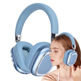 Headphones Wireless Over Ear - Built-in Microphone Wireless Running Headphones,Lightweight Earbuds for Sports Offices Airplane Translation Commuting Running Game