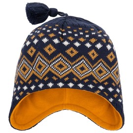 maximo Livola Kids Inca Hat Children's Beanie Winter Hat with Lining, camel