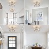 foucasal Semi Flush Mount 3-Light Modern Kitchen Light Fixtures -