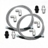 Unbranded NEW SS Braided Automatic Transmission Cooler Line Kit -6AN