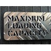 Maximum Load Capacity Plate: 77.2 lbs (350 kg) (Aluminum Stripe)