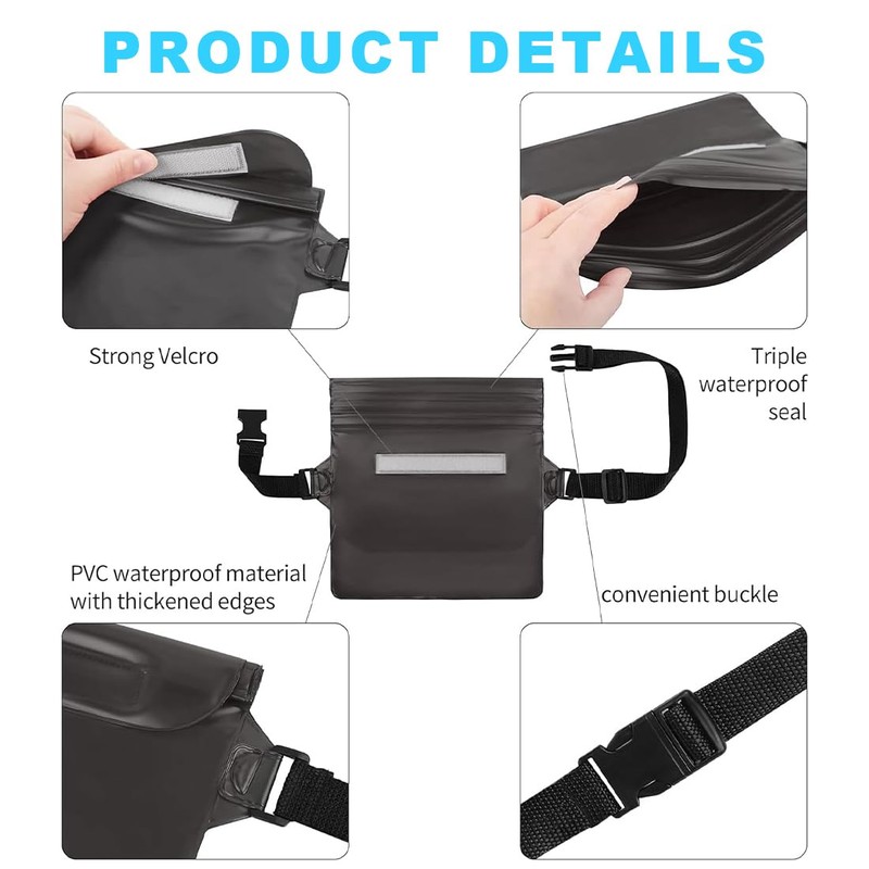 VIVIIHOO Practical Waterproof Bag for Beach and Water Sports -