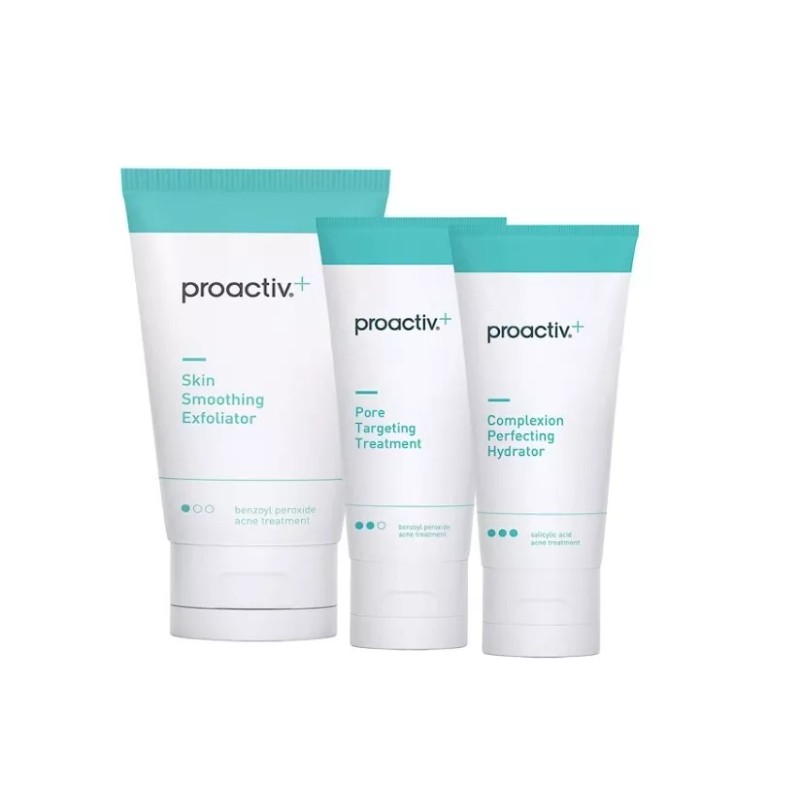 Proactiv+ 3 Step Acne Treatment, Benzoyl Peroxide Face Wash, 30