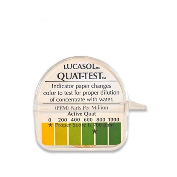 Lucasol Disinfectant Tanning Bed Cleaner Quat-Test Testing Strips for Proper Dilution (Pack of 15)