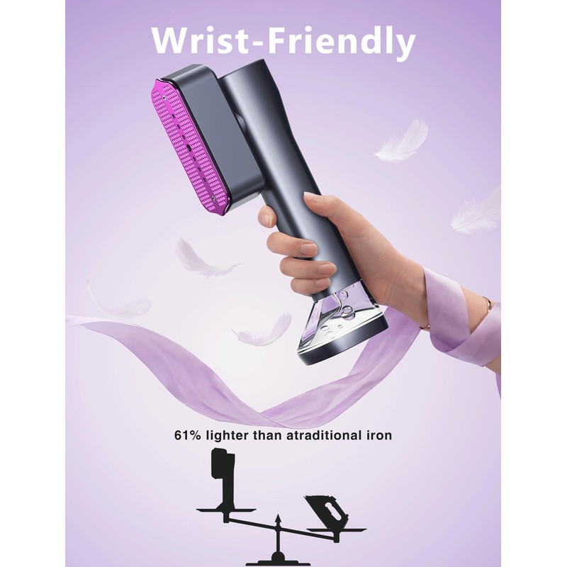 Steamer for Clothes,Portable Handheld Garment Steamer, 200ml Capacity,1000W 15s Fast