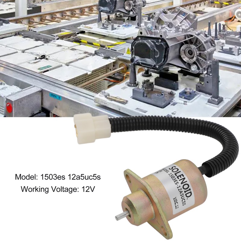 12V Fuel Shut Off Solenoid Valve 1503es 12a5uc5s Accurate Anti