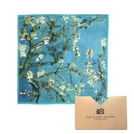 Large [4 Pack] Classic Art (Gogh Almond Blossoms) - Ultra Premium Quality Microfiber Cleaning Cloths (Best for Camera Lens, Glasses, Screens, and All Lens.), Microfiber cloth
