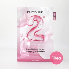 Numbers In No. 2 Rose PDRN Collagen Plumping Mask Pack 10 sheets / 넘버즈인 2번 로즈 피디알엔 콜라겐 플럼핑 마스크팩 10매