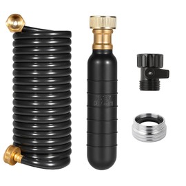 Drain Bladder Kit, Drain Cleaning Bladder with Water Stop Valve Faucet Adapter and 16 3/8ft Garden Hose, Drain Blockage Unclog Kit for Bathroom Drains Kitchen Sinks, For 1 To 6 IN Drain Pipes