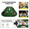 79 x 36 Inch Foldable Poker Table Top, Rectangular Poker