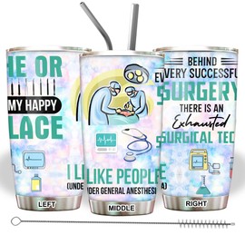 MEDROC Surgical Tech Gifts Tumbler - Stainless Steel 20oz Straw Lid, Surgical Tech Week Gifts For Women Men, Surgical Technologist Gifts Bulk For Coworker OR Staffs, Scrub Tech Coffee Cups (ST03)