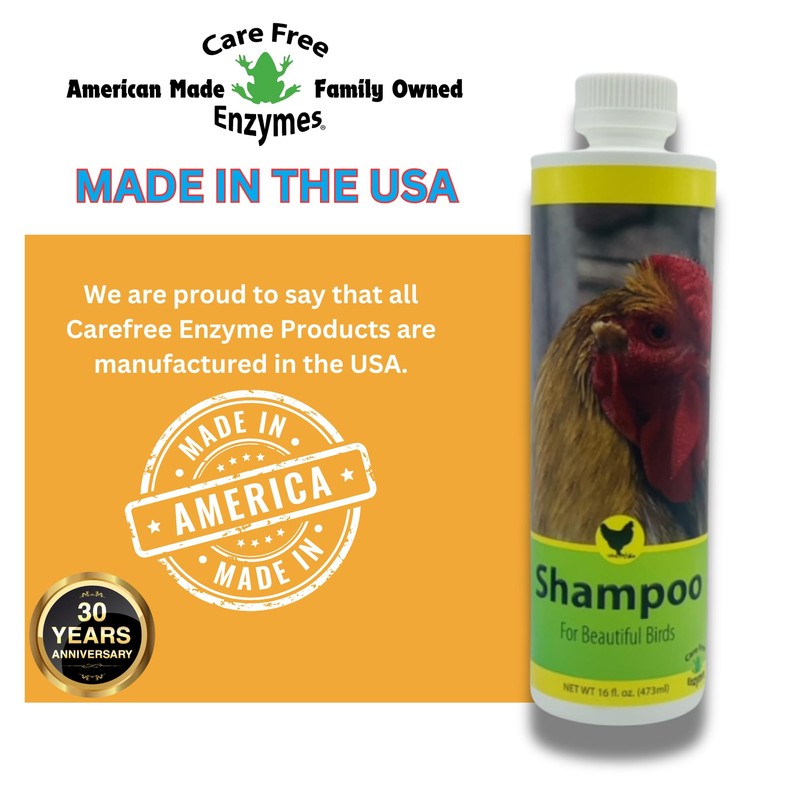 Care Free Enzymes Chicken Shampoo & Poultry Wash, 16 oz,