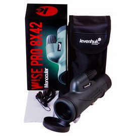 Levenhuk Wise PRO 8x42 Waterproof BaK-4 Monocular with 2 m Close Focus – Can Be Used with Glasses