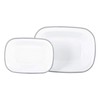 Argon Tableware 2 Piece White Enamel Pie Dishes Set -