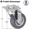 Meister Swivel Castor ✓ ✓ Rubber Wheels ✓ Soft Tread